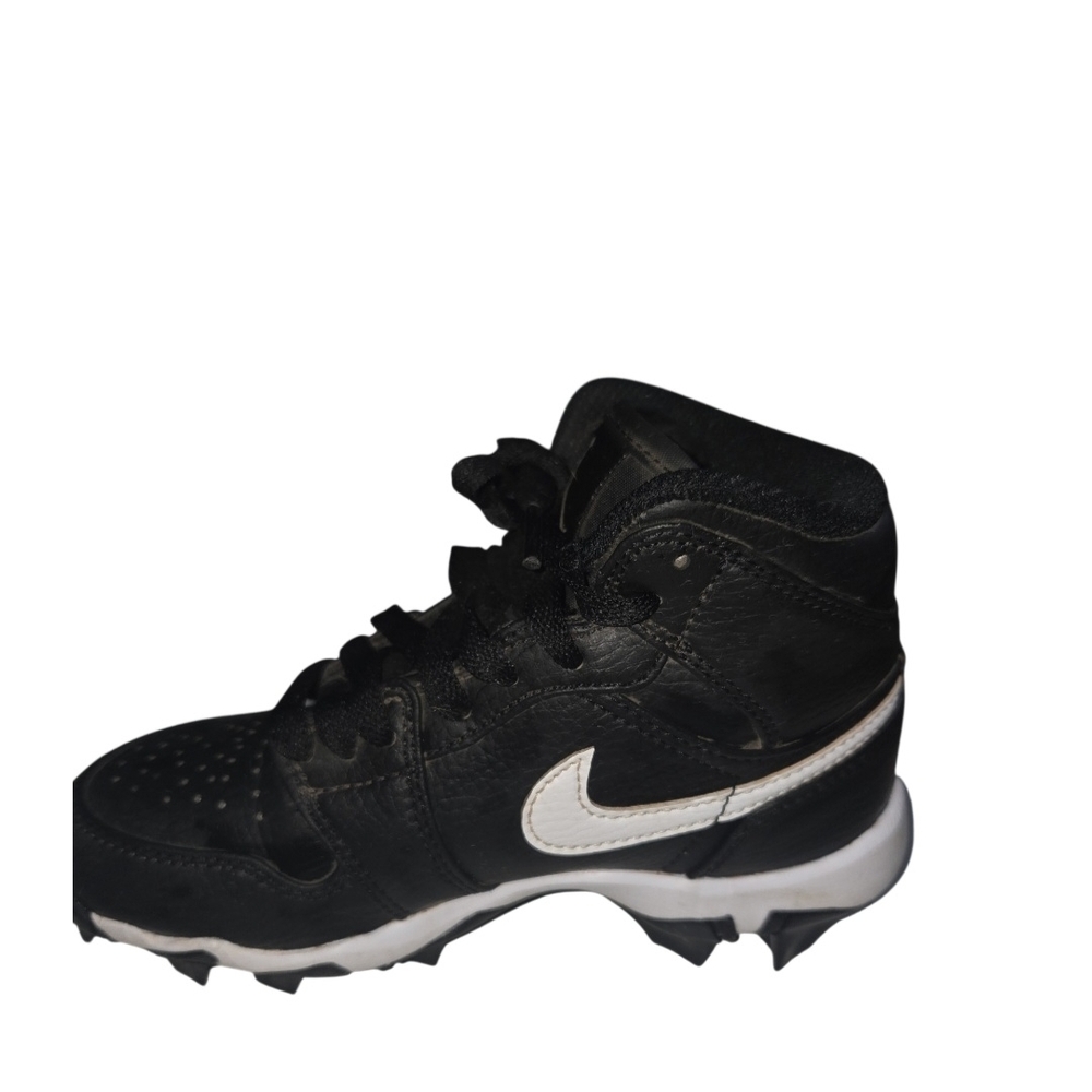 Air Jordan Black I Mid Kids Cleats - Picture 2 of 5